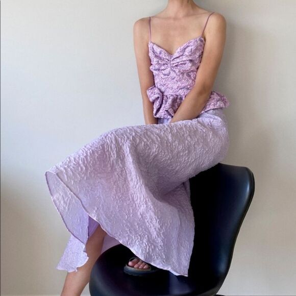 NWT ZARA lilacβSkirt Jacquard - Picture 3 of 7